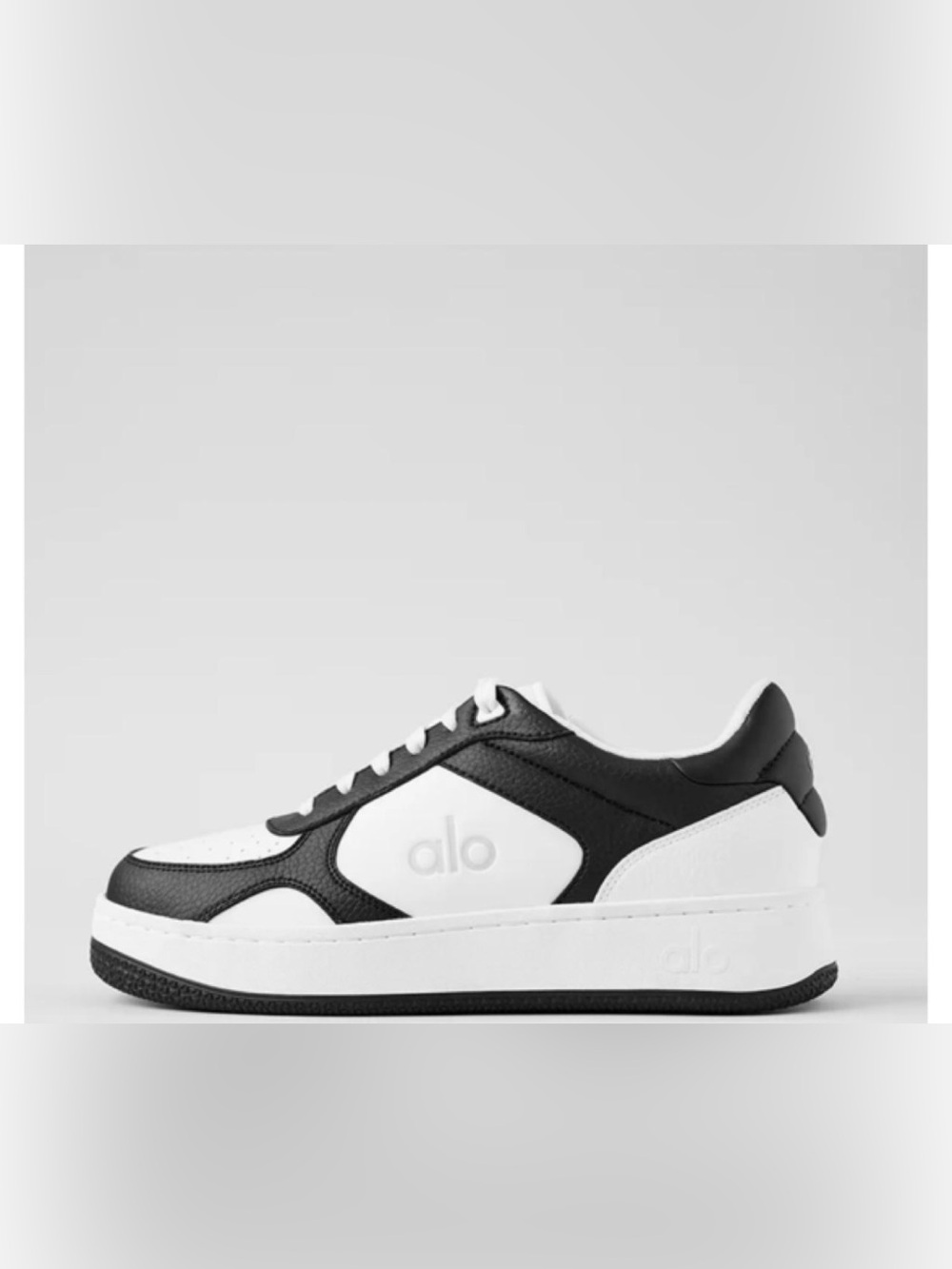 ALO Yoga Black and White Recovery Mode Sneakers